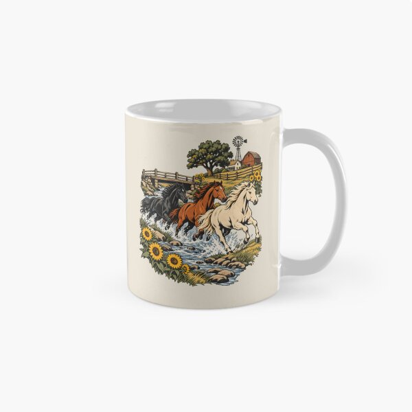 Item preview, Galloping Horses Country Creek Bold Western Art designed and sold by AmiGraph.