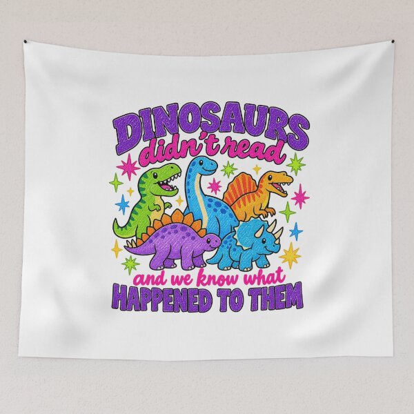 Item preview, Dinosaurs Didn't Read Funny Teacher Librarian Graphic designed and sold by Whirx.