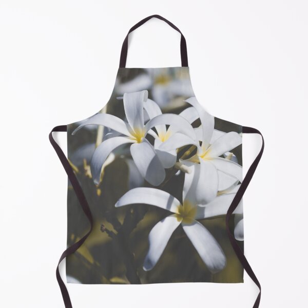 Item preview, White frangipani blossoms – Tropical flowers in sunlight designed and sold by Nicole Bleck.