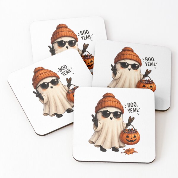 Item preview, Boo Yeah Trick or Treat Ghost designed and sold by DustyCuriositie.