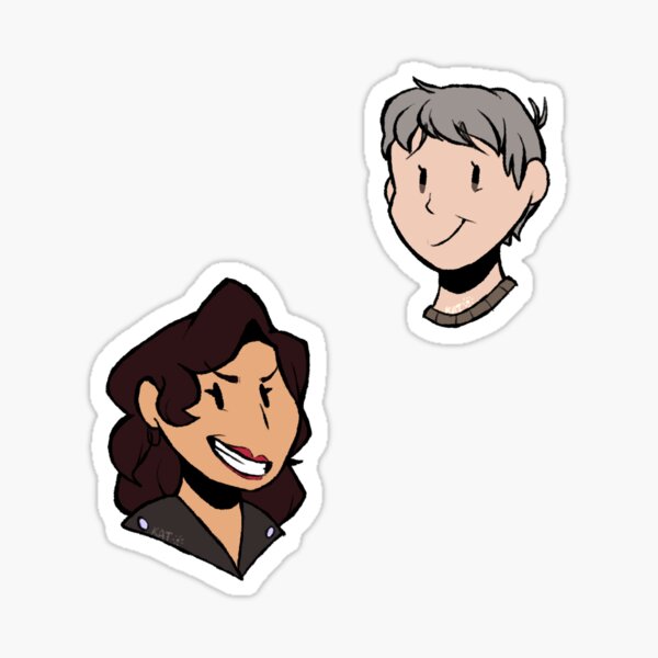 Item preview, ETAJ Sticker Set 2 - Margaret & Ray designed and sold by katkitters.