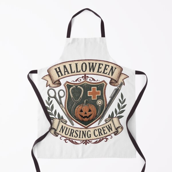 Item preview, Halloween Nursing Crew Crest Vintage Hospital Team designed and sold by BernoNickel.