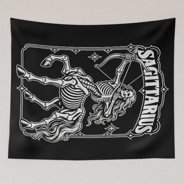 Item preview, Sagittarius Skeleton Centaur Tarot Design designed and sold by SteadyRolling.