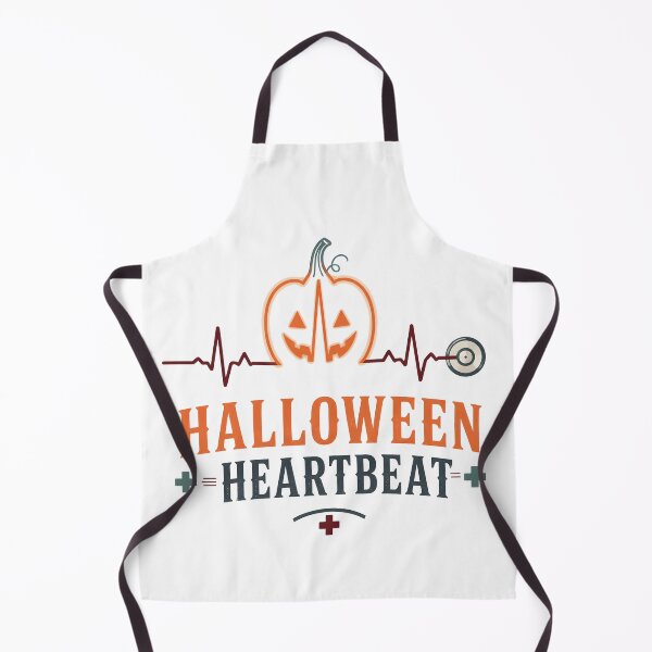 Item preview, Halloween Heartbeat Medical Spooky Nurse ECG Line designed and sold by BernoNickel.
