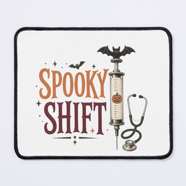 Item preview, Spooky Shift Hospital Night Work Halloween Nurse designed and sold by BernoNickel.