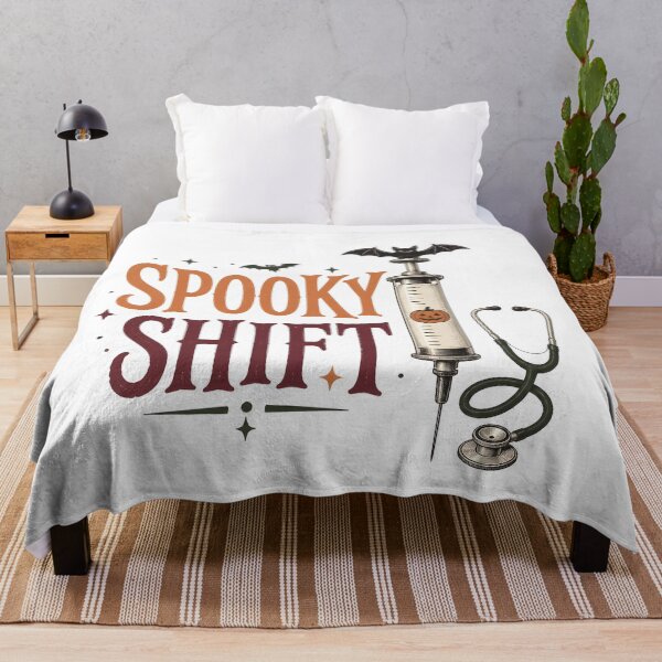 Item preview, Spooky Shift Hospital Night Work Halloween Nurse designed and sold by BernoNickel.