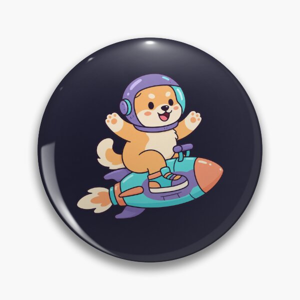Item preview, Space Corgi Riding a Rocket | Cute Astronaut Dog designed and sold by MrDev.