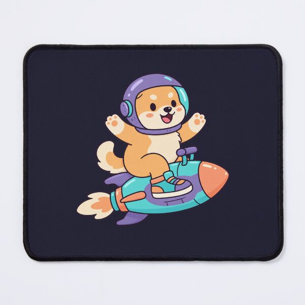 Item preview, Space Corgi Riding a Rocket | Cute Astronaut Dog designed and sold by MrDev.