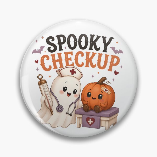 Item preview, Spooky Checkup Cute Ghost Medical Halloween designed and sold by BernoNickel.