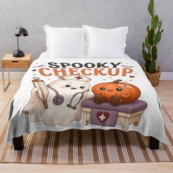 Item preview, Spooky Checkup Cute Ghost Medical Halloween designed and sold by BernoNickel.
