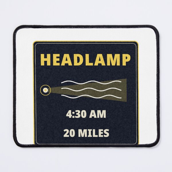 Item preview, Headlamp 4:30 AM 20 Miles Winter Run Badge designed and sold by thestevebro.