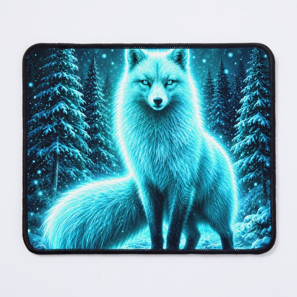 Item preview, Glowing Blue Fox in Winter designed and sold by MagicCrystal.