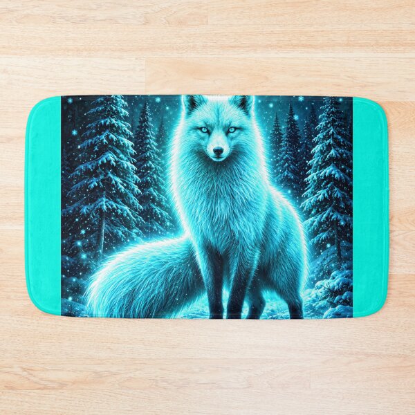 Item preview, Glowing Blue Fox in Winter designed and sold by MagicCrystal.