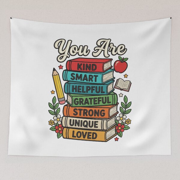 Item preview, You Are Kind Smart Helpful Grateful Strong Unique Loved designed and sold by ArtDesignTp.