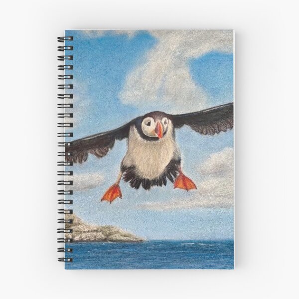 Item preview, Puffins in flight designed and sold by NathBros.