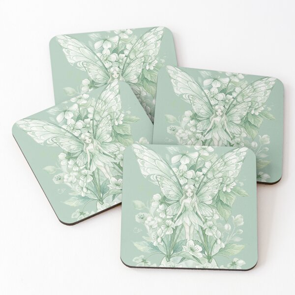 Item preview, Green Blossoms and faerie designed and sold by Faerieglen.