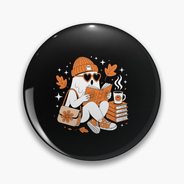 Item preview, Cute Reading Ghost – Fall Autumn Bookworm Halloween Art designed and sold by jkrphoto.