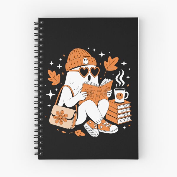 Item preview, Cute Reading Ghost – Fall Autumn Bookworm Halloween Art designed and sold by jkrphoto.