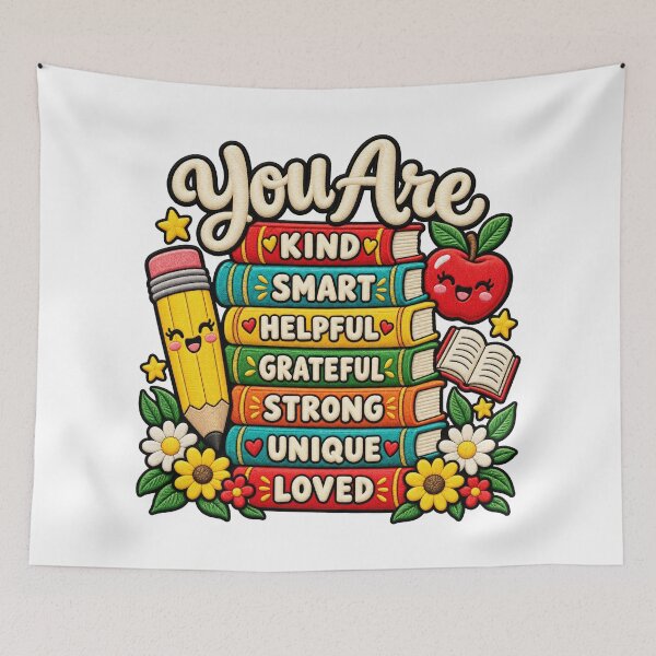 Item preview, You Are Kind Smart Helpful Grateful Strong Unique Loved designed and sold by ArtDesignTp.