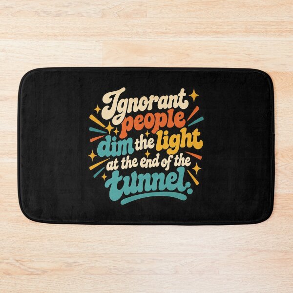 Item preview, Ignorant People Dim The Light Sarcastic Retro Groovy Graphic designed and sold by Whirx.
