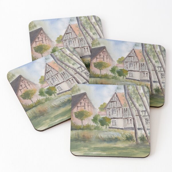 Item preview, English country scene designed and sold by Truewatercolour by Angela.
