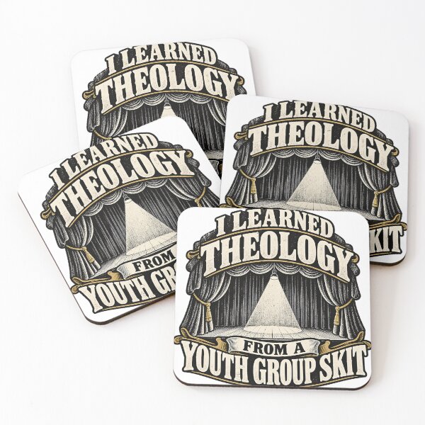 Item preview, I Learned Theology From A Youth Group Skit Funny Exvangelical Screenprint Shirt designed and sold by GloryandFame.