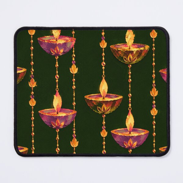 Item preview, Luxury Diwali Hanging Diya Pattern designed and sold by Paper&Palette.