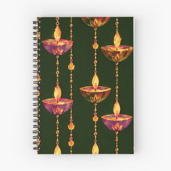 Artikelvorschau, Luxuriöses Diwali Hängendes Diya Muster entworfen und verkauft von Paper&Palette.