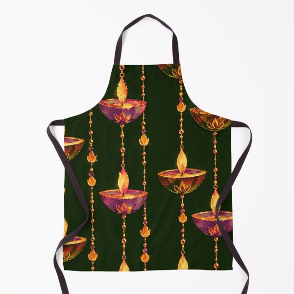 Item preview, Luxury Diwali Hanging Diya Pattern designed and sold by Paper&Palette.