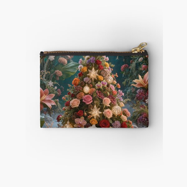 Item preview, Floral Christmas Tree in Enchanted Garden designed and sold by OksArtStudio.