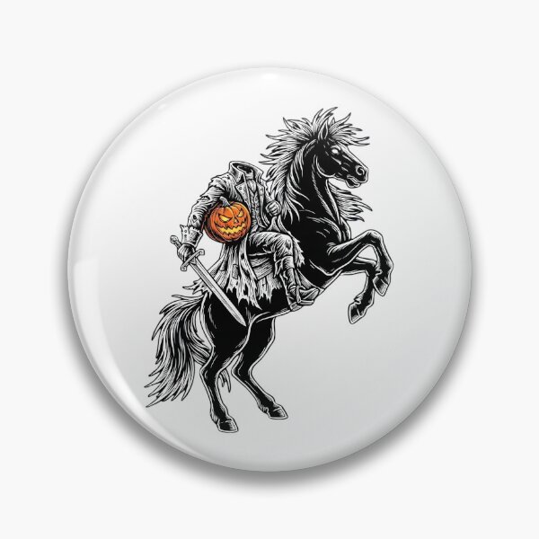 Artikelvorschau, Kopfloser Reiter reitet auf einem Pferd – düstere Halloween-Grafik entworfen und verkauft von ArtLabCreations.