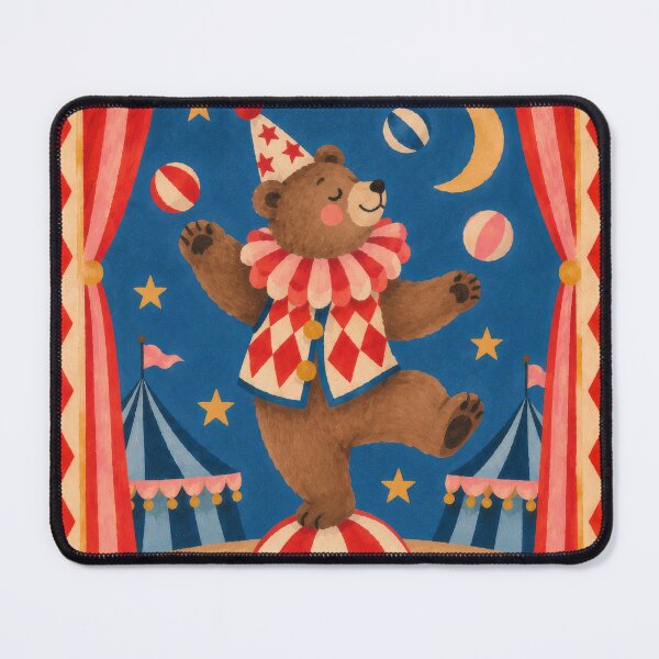 Item preview, Vintage Circus Bear Art – Whimsical FunHaus Carnival designed and sold by Love Pantone .