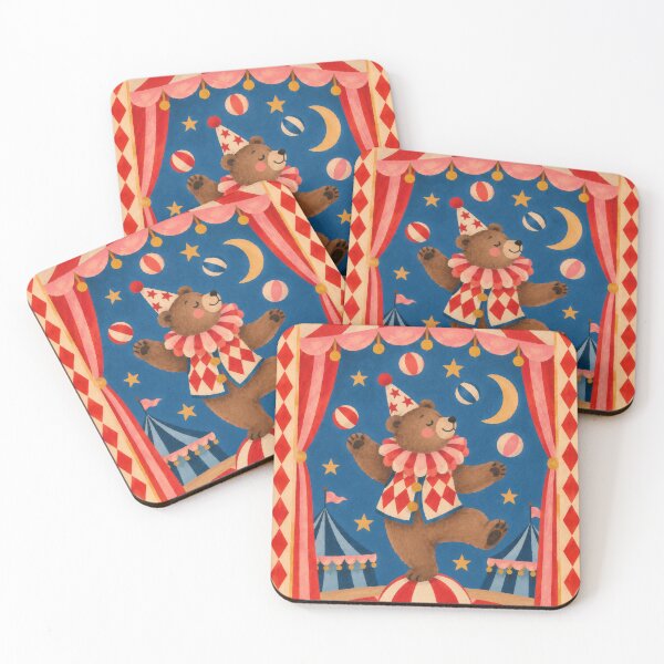 Item preview, Vintage Circus Bear Art – Whimsical FunHaus Carnival designed and sold by Love Pantone .
