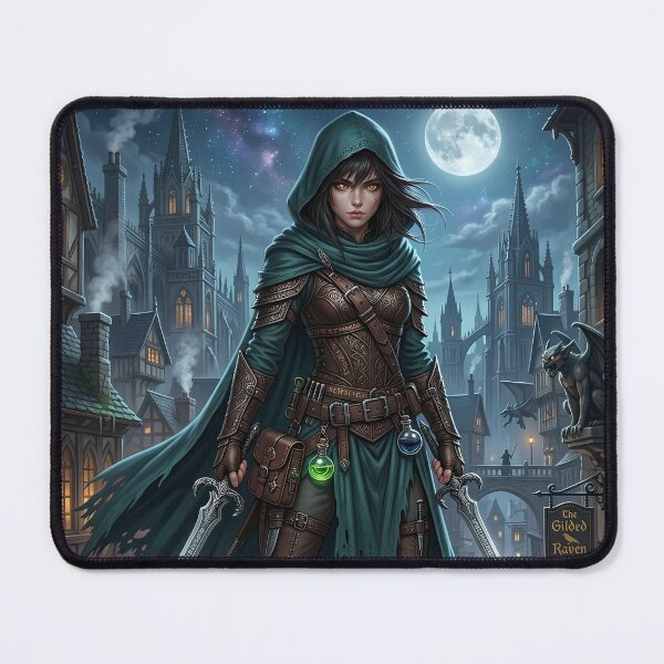 Item preview, Hooded Rogue - Dark Fantasy Art designed and sold by Lucid Dream Pixel.