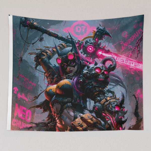 Item preview, Batgirl Legends of Gotham - Cyberpunk Sci Fi Anime art designed and sold by Delerat7.