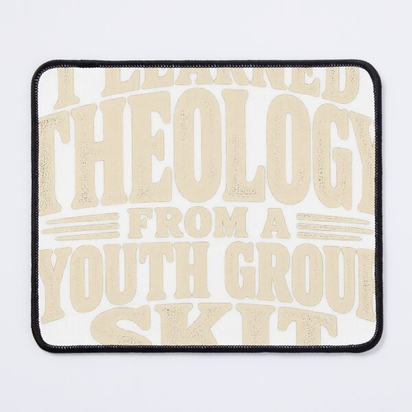 Item preview, I Learned Theology From A Youth Group Skit Vintage Text Funny Church Shirt designed and sold by GloryandFame.