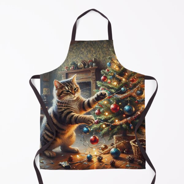 Item preview, Tabby Cat Christmas Chaos designed and sold by Sybille-Yates.