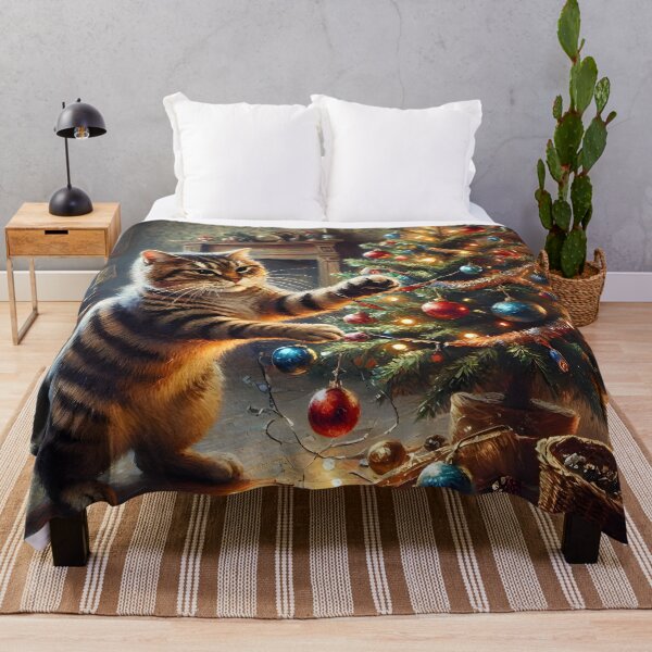 Item preview, Tabby Cat Christmas Chaos designed and sold by Sybille-Yates.