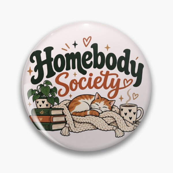 Item preview, Homebody Society Cozy Cat Introvert Aesthetic designed and sold by Sanika arts .