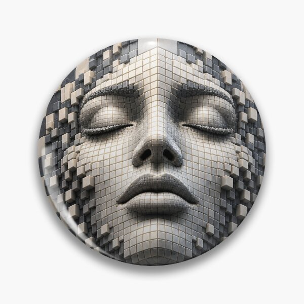 Item preview, Emergence from the Grid – Surreal Checkerboard Identity designed and sold by Anyshca.