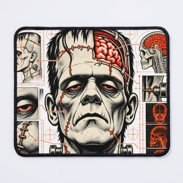 Item preview, Frankenstein Monster Anatomy Diagram T-Shirt Design - Halloween Horror Poster Art designed and sold by KIDEnia.