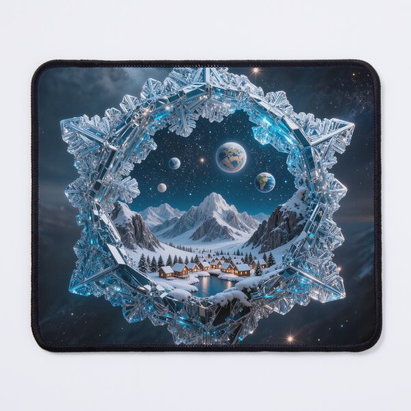 Item preview, Miniature Winter World in Crystal Snowflake designed and sold by OksArtStudio.