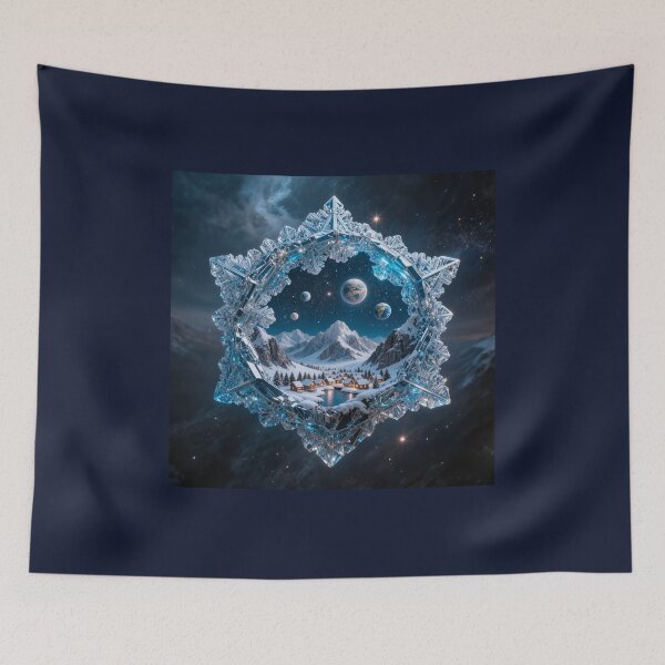Item preview, Miniature Winter World in Crystal Snowflake designed and sold by OksArtStudio.