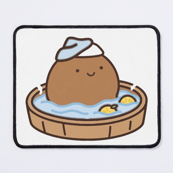 Item preview, Chill Chibi Capybara Onsen Hot Spring Unbothered Relaxation Sticker designed and sold by xiaoxiaochibi.