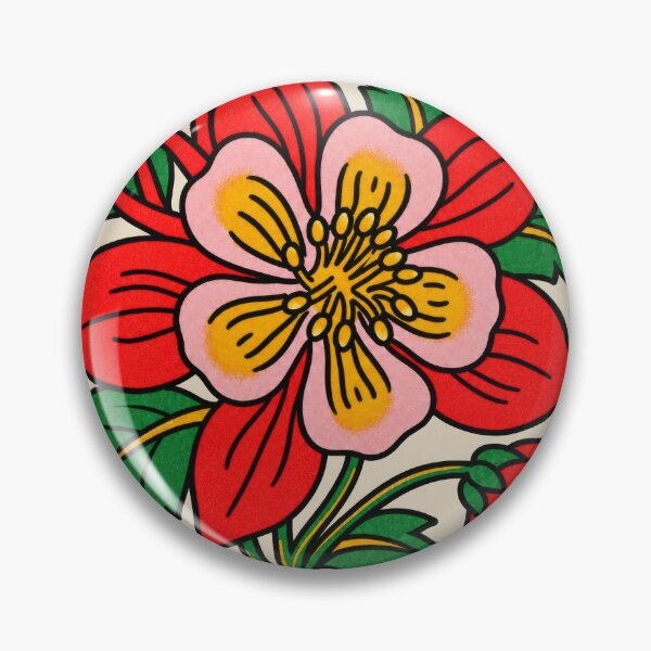 Item preview, Clementine Red Columbine Flower designed and sold by scicilysimonee.