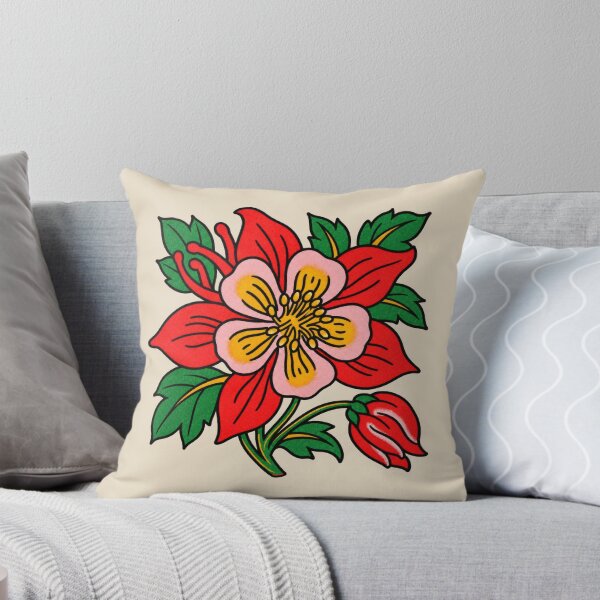 Item preview, Clementine Red Columbine Flower designed and sold by scicilysimonee.