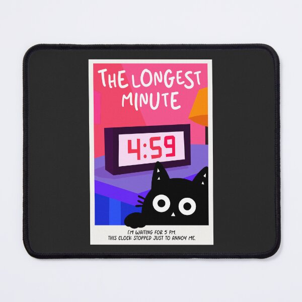 Item preview, The clock is trolling me - Little Cat designed and sold by DibujandoPorfa.