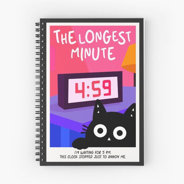 Item preview, The clock is trolling me - Little Cat designed and sold by DibujandoPorfa.
