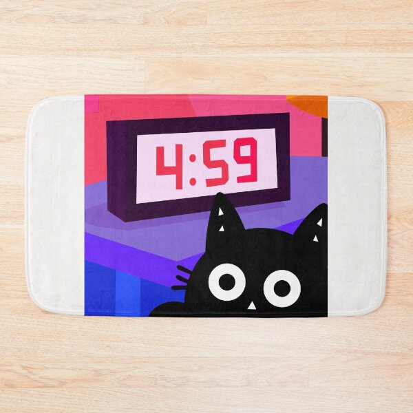 Item preview, The clock is trolling me - Little Cat designed and sold by DibujandoPorfa.