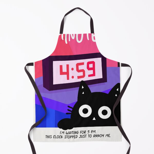 Item preview, The clock is trolling me - Little Cat designed and sold by DibujandoPorfa.
